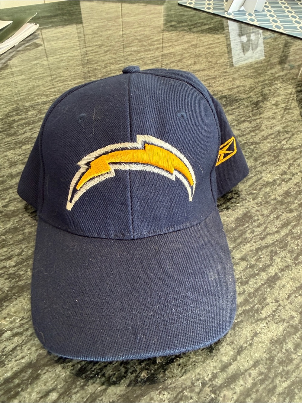 Los Angeles Chargers Embroidered Bolt Logo StrapBack Hat